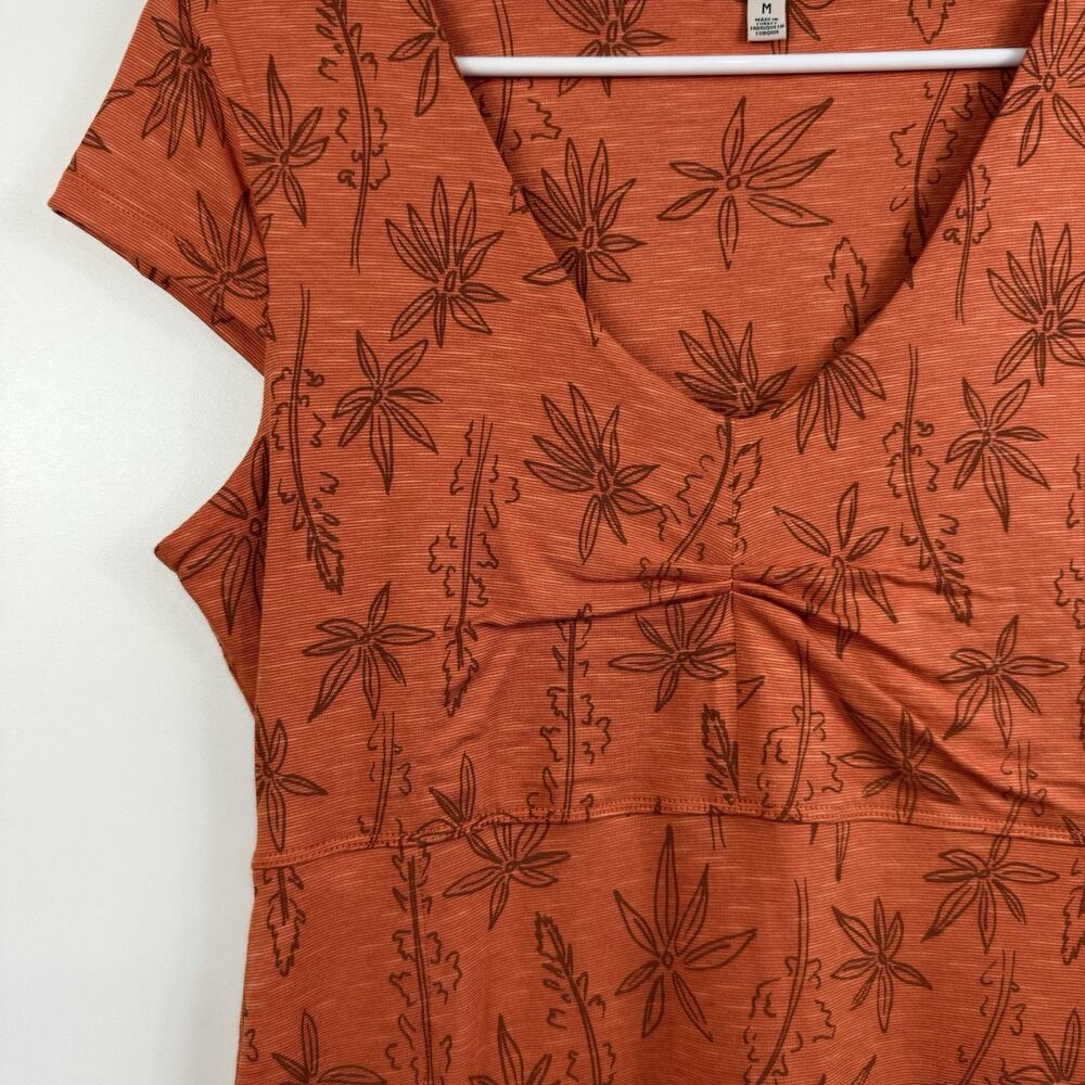 Toad & Co NWT Rosemarie Floral Dress Medium Organic Cotton Sustainable Outdoor - Picture 3 of 11